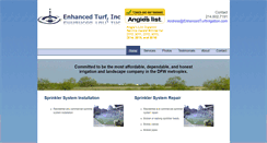 Desktop Screenshot of enhancedturfirrigation.com